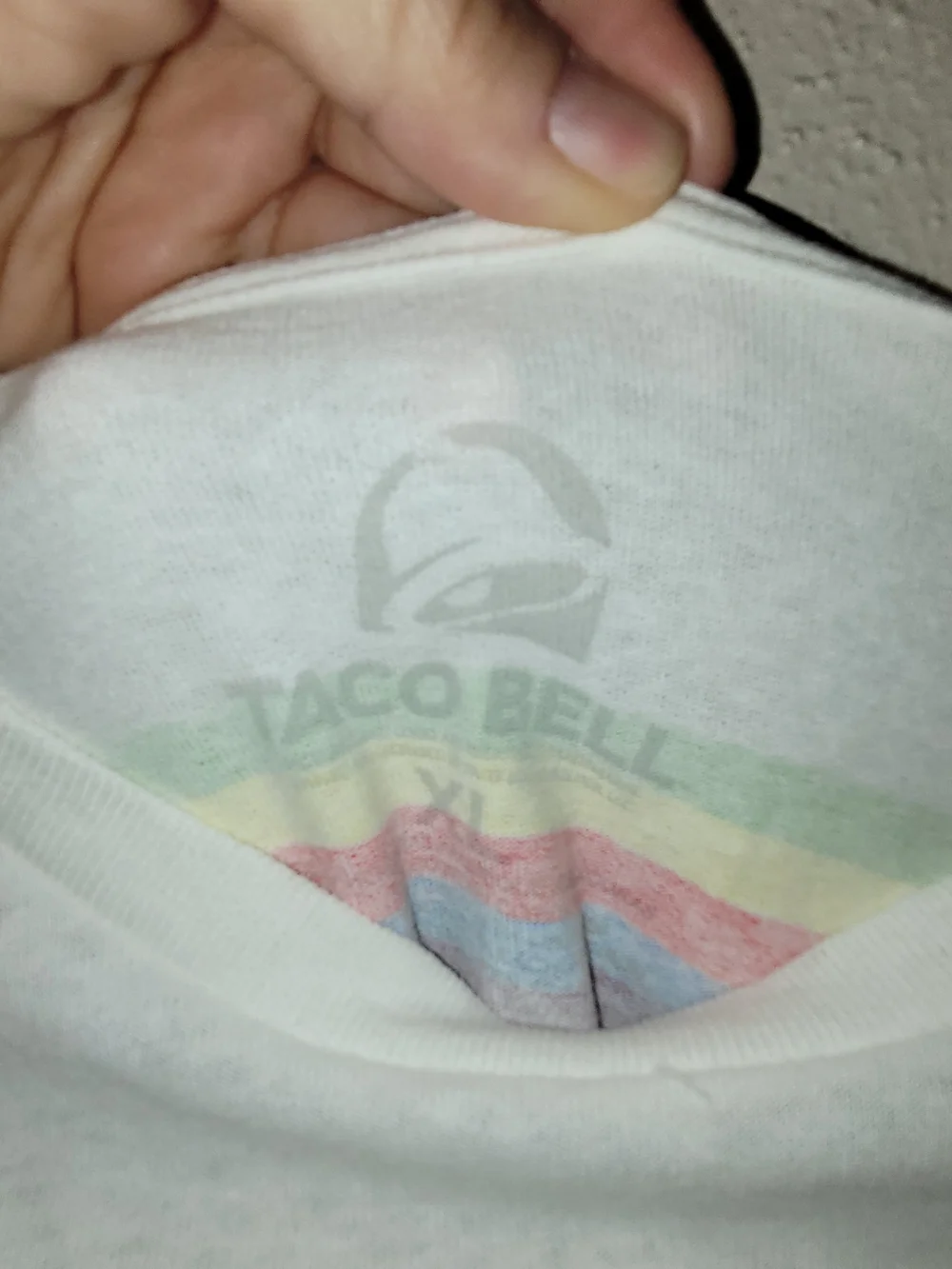 Taco Bell Mens Short Sleeve Tee With Colorful Graphic XL